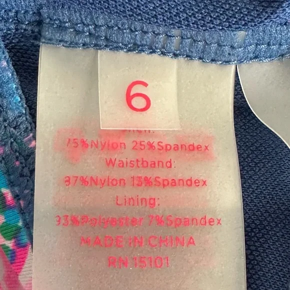 Lilly Pulitzer Lagoon Sarong Hipster Bikini Bottom Navy Size 6 NWT - Picture 5 of 9